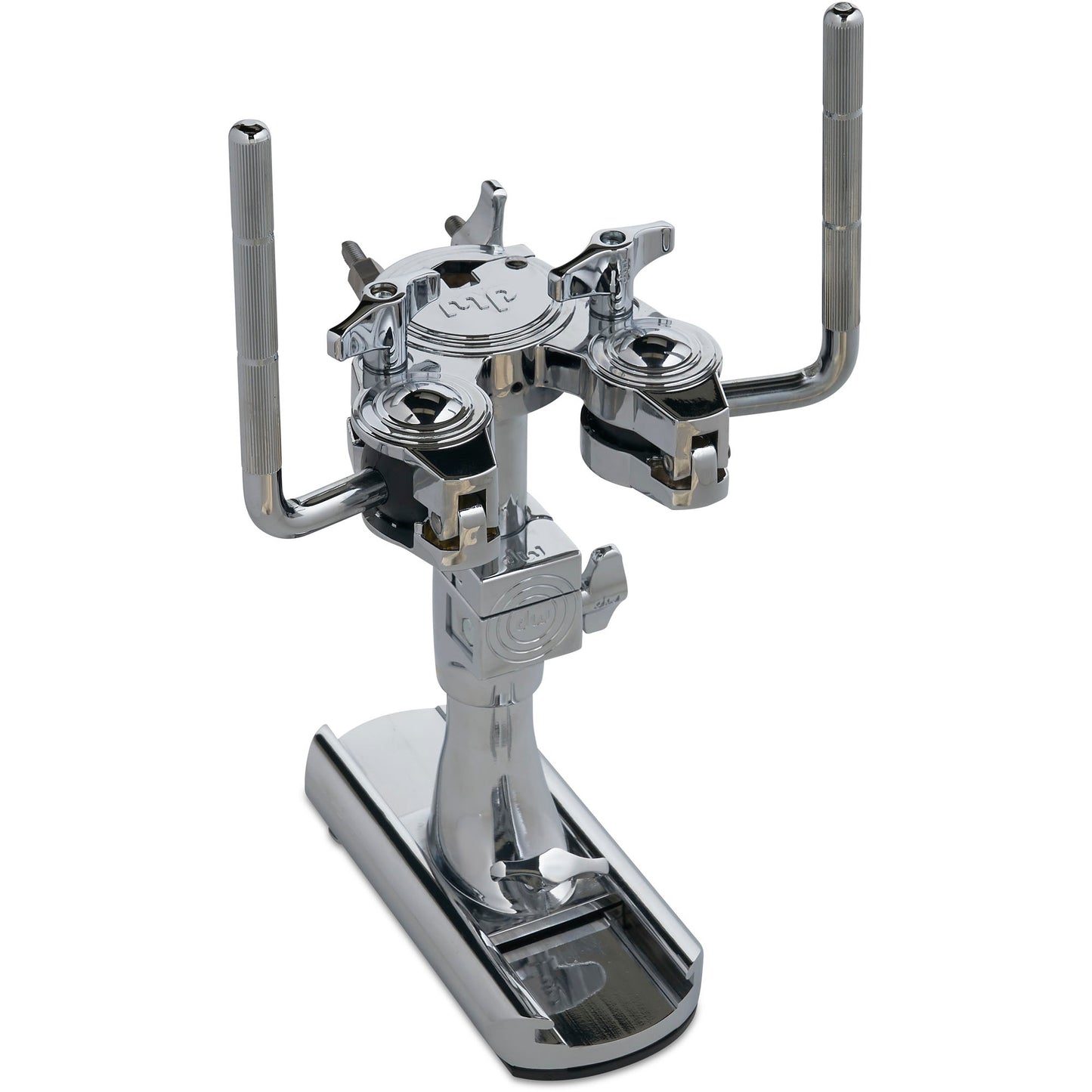 DW Bass Drum Mounted Double Tom Arm w/ Slide Track - Chrome