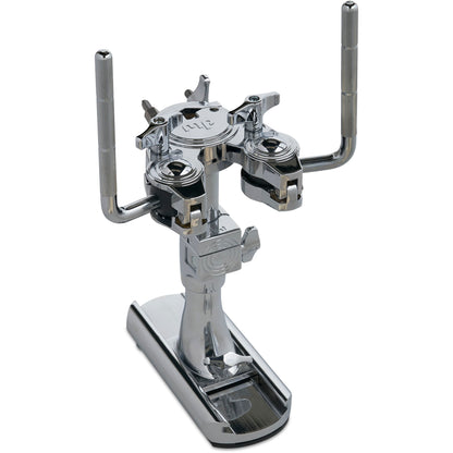 DW Bass Drum Mounted Double Tom Arm w/ Slide Track - Chrome