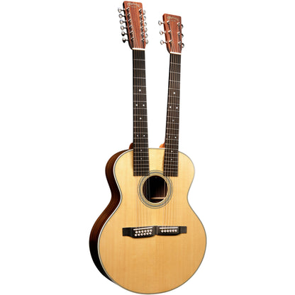 Martin Grand J-28E DN Double Neck Acoustic Electric Guitar - Aging Toner