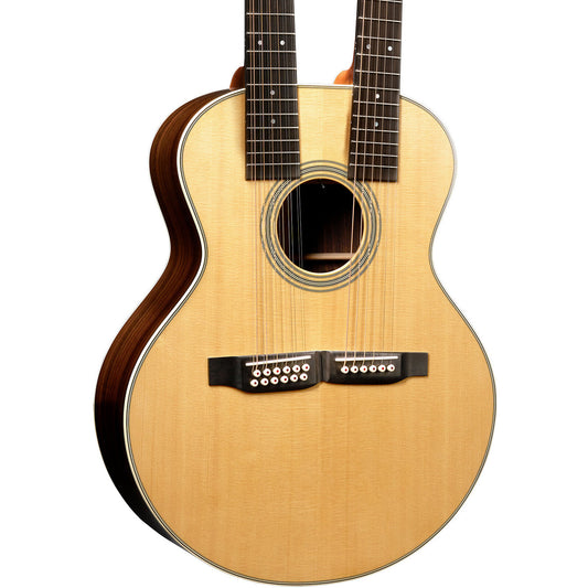 Martin Grand J-28E DN Double Neck Acoustic Electric Guitar - Aging Toner