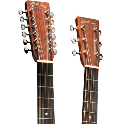 Martin Grand J-28E DN Double Neck Acoustic Electric Guitar - Aging Toner