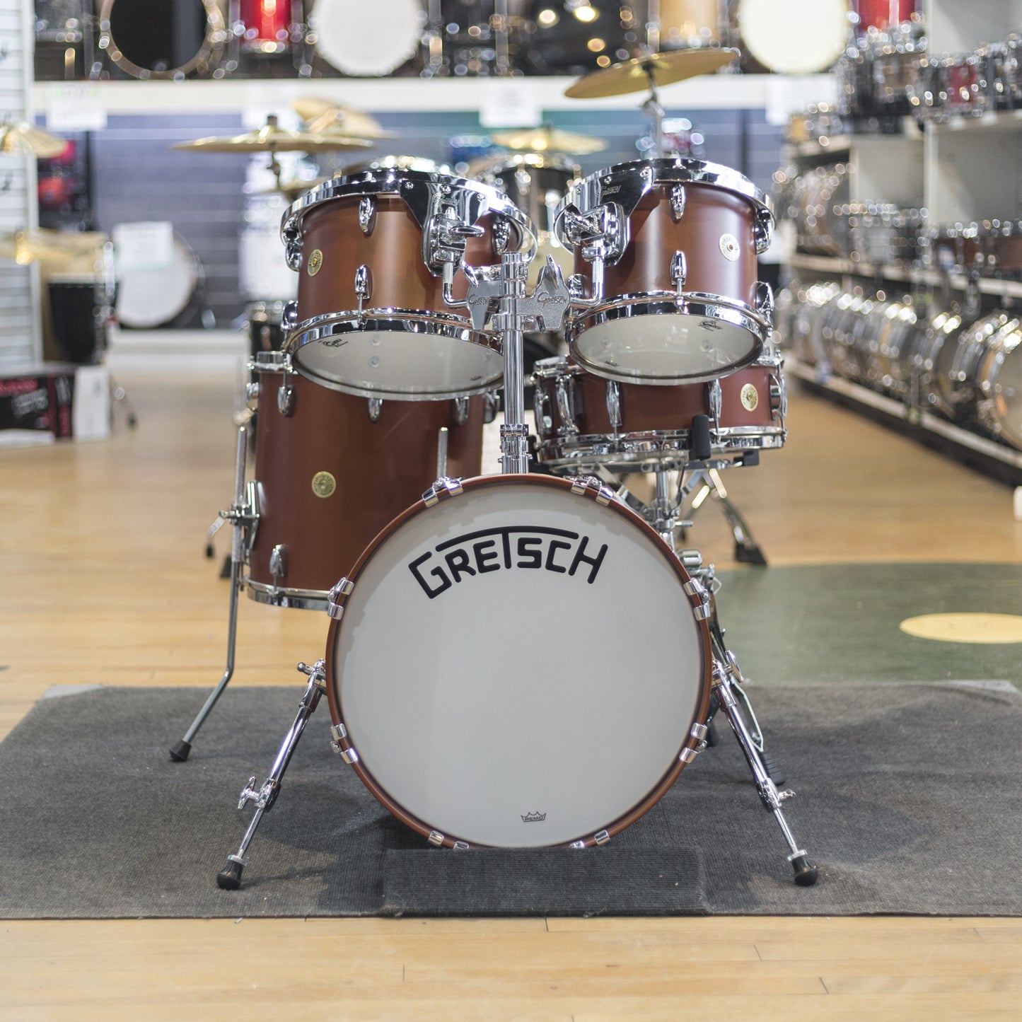 Gretsch Broadkaster Series 4pc Bop Shell Kit in Satin Copper Lacquer BKJ484SCP