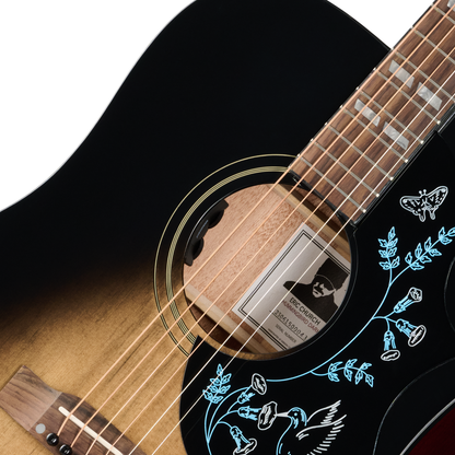 Epiphone Eric Church Hummingbird Dark Acoustic Electric Guitar - Cobra Burst