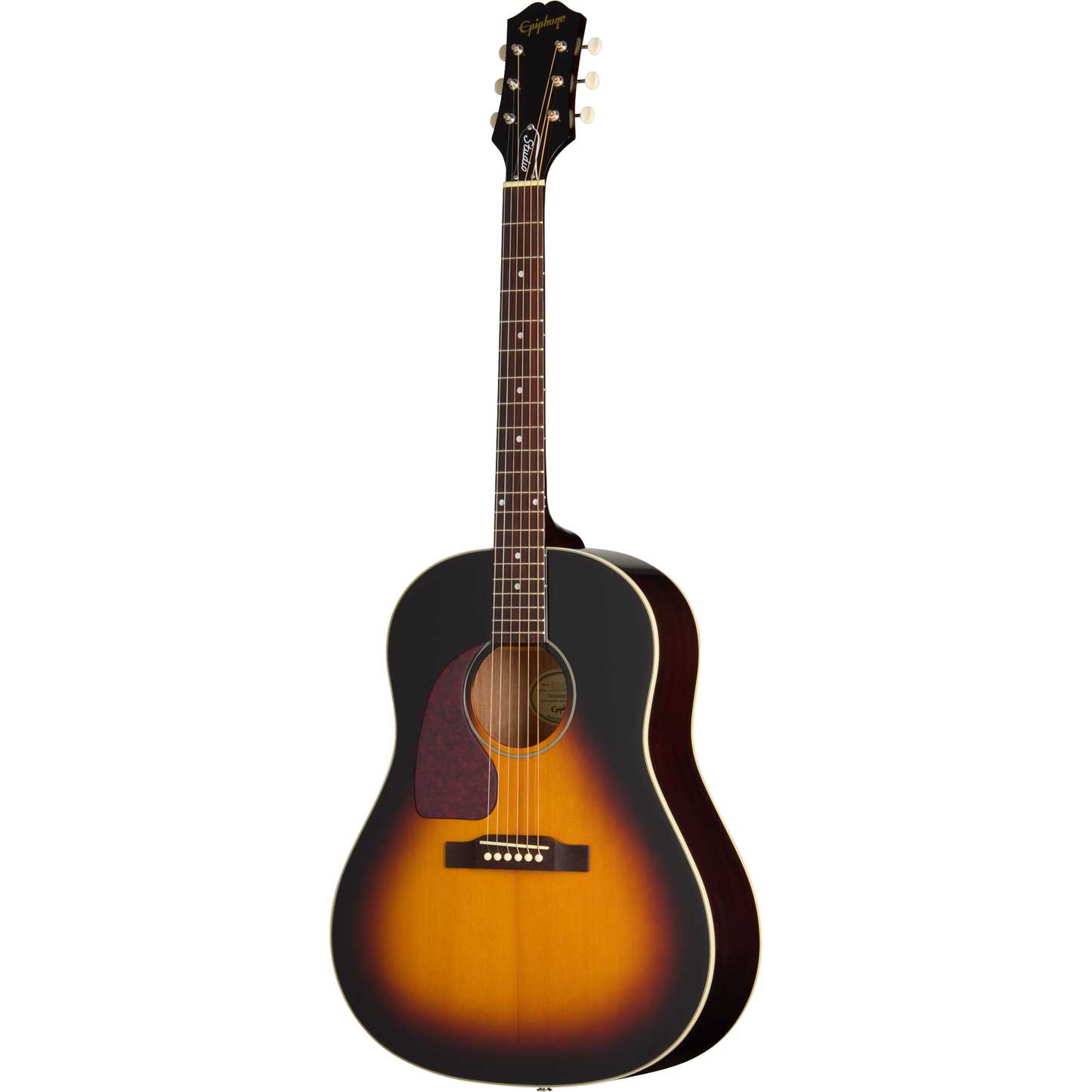 Epiphone J-45 Studio Left Handed Acoustic Electric Guitar - Vintage Sunburst