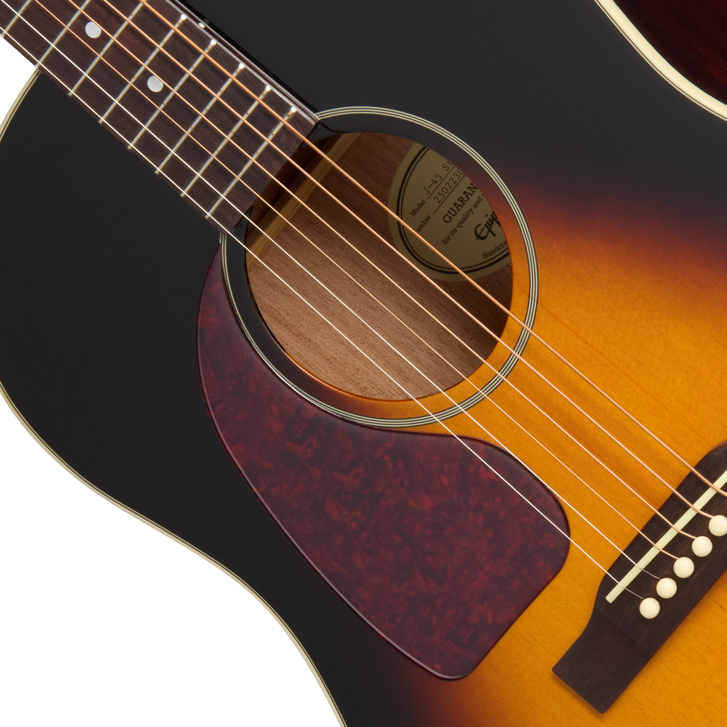 Epiphone J-45 Studio Left Handed Acoustic Electric Guitar - Vintage Sunburst