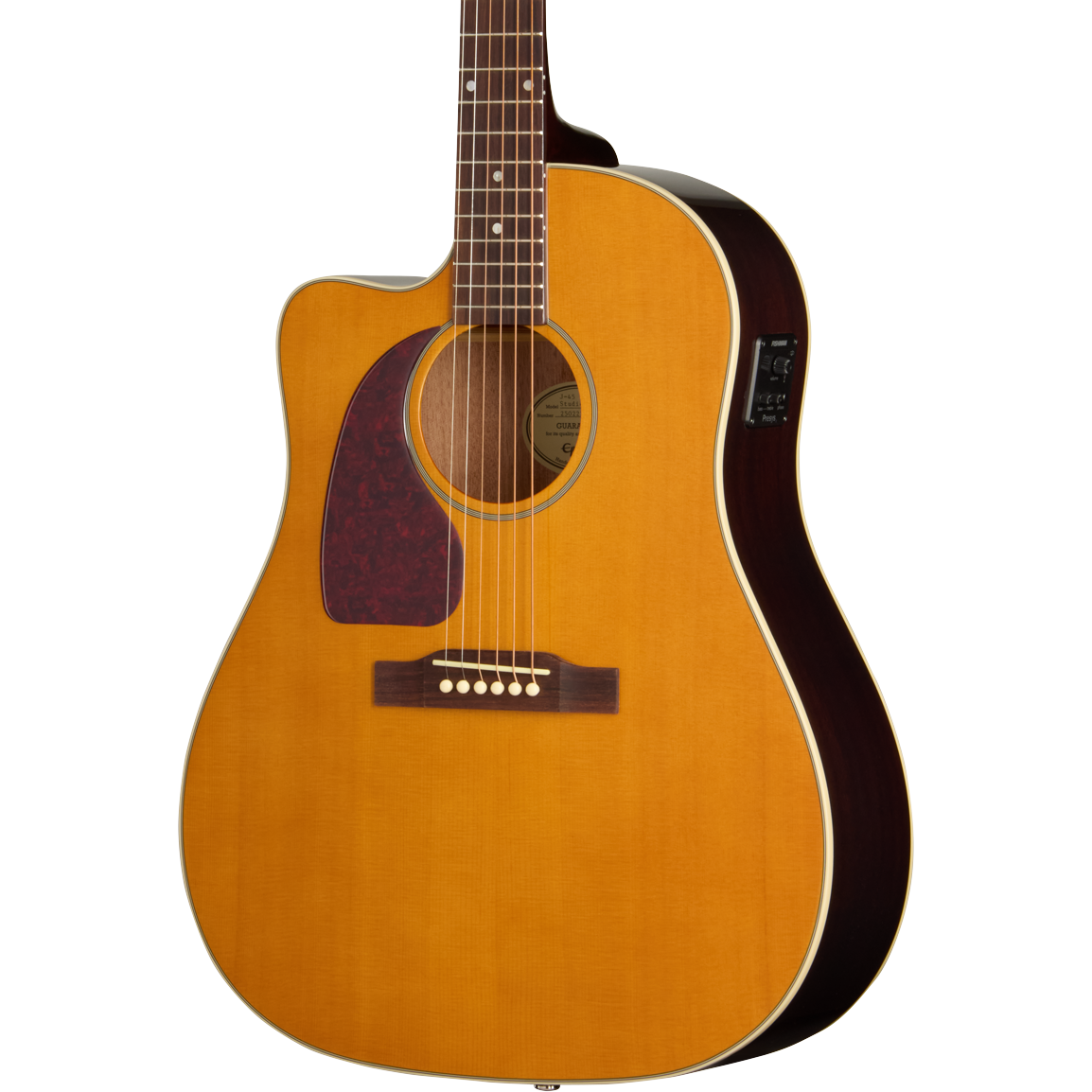 Epiphone J-45 Studio EC Left Handed Acoustic Electric Guitar - Natural
