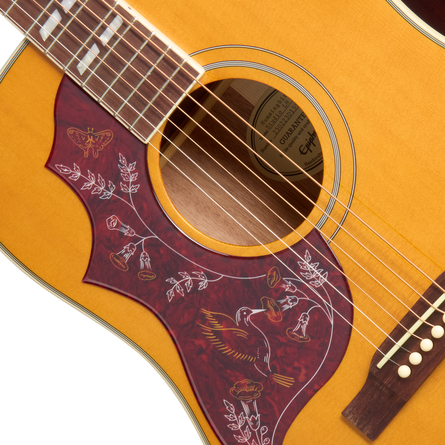 Epiphone Hummingbird Studio Left Handed Acoustic Electric Guitar - Natural