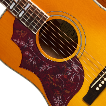 Epiphone Hummingbird Studio Left Handed Acoustic Electric Guitar - Heritage Cherry Sunburst