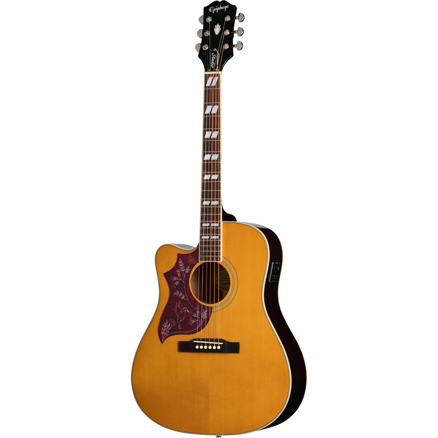 Epiphone Hummingbird Studio EC Left Handed Acoustic Electric Guitar - Natural