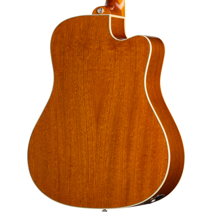 Epiphone Hummingbird Studio EC Left Handed Acoustic Electric Guitar - Heritage Cherry Sunburst