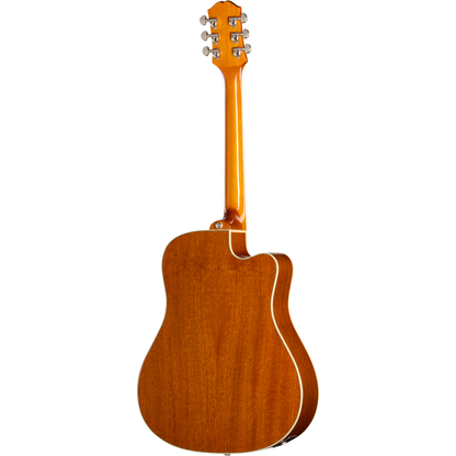 Epiphone Hummingbird Studio EC Left Handed Acoustic Electric Guitar - Heritage Cherry Sunburst