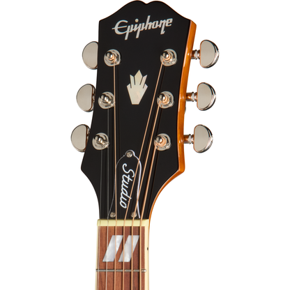 Epiphone Hummingbird Studio EC Left Handed Acoustic Electric Guitar - Heritage Cherry Sunburst