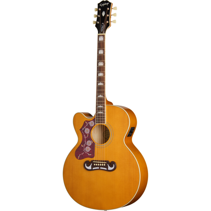 Epiphone J-200 Studio EC Left Handed Acoustic Electric Guitar - Natural