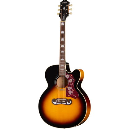 Epiphone J-200 Studio EC Acoustic Electric Guitar - Vintage Sunburst