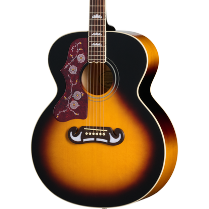 Epiphone J-200 Studio Left Handed Acoustic Electric Guitar - Vintage Sunburst
