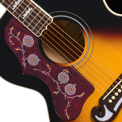 Epiphone J-200 Studio Left Handed Acoustic Electric Guitar - Vintage Sunburst