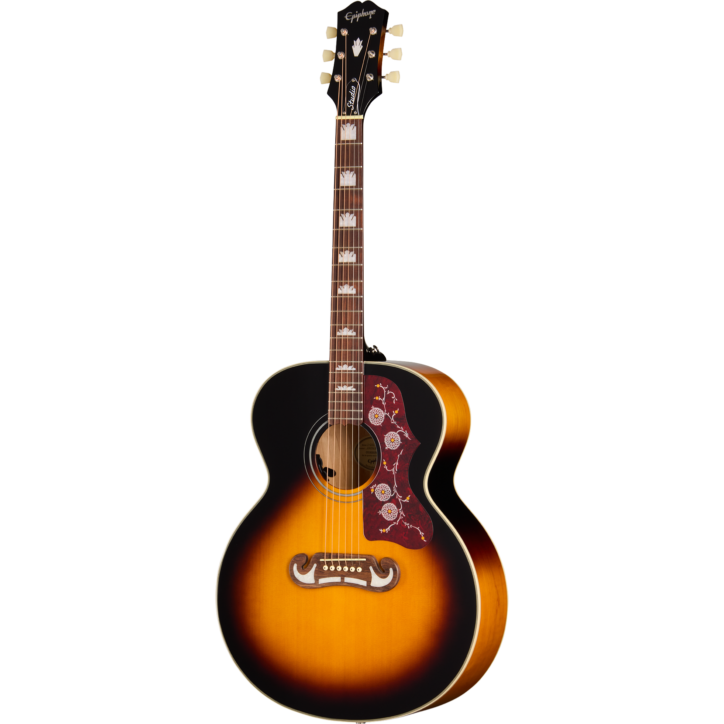 Epiphone J-200 Studio Acoustic Electric Guitar - Vintage Sunburst