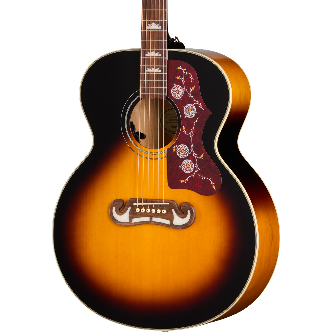 Epiphone J-200 Studio Acoustic Electric Guitar - Vintage Sunburst