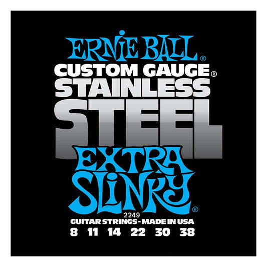 Ernie Ball Stainless Steel Extra Slinky Set, .008 - .038