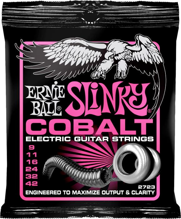 Ernie Ball 2723 Slinky Cobalt Electric Guitar Strings - 9 Gauge