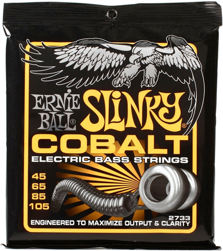Ernie Ball EB2733 Cobalt Slinky Bass Guitar Strings 45-105