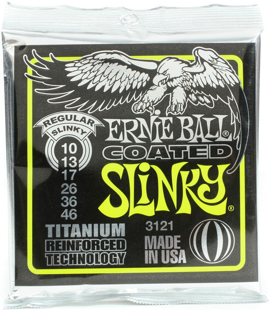 Ernie Ball 3121 Coated Titanium Regular Slinky Electric Guitar Strings