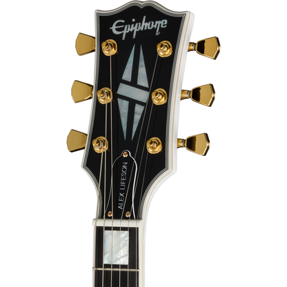 Epiphone Alex Lifeson Signature 1976 ES-355 Reissue Semi-Hollow Electric Guitar - Alpine White