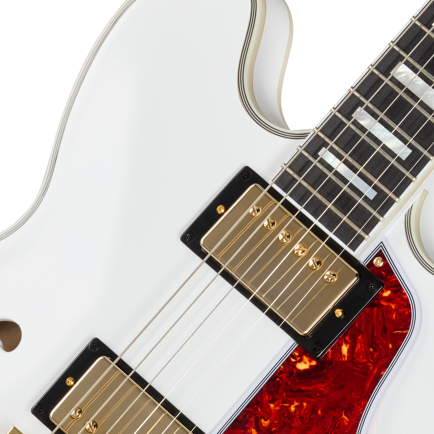 Epiphone Alex Lifeson Signature 1976 ES-355 Reissue Semi-Hollow Electric Guitar - Alpine White