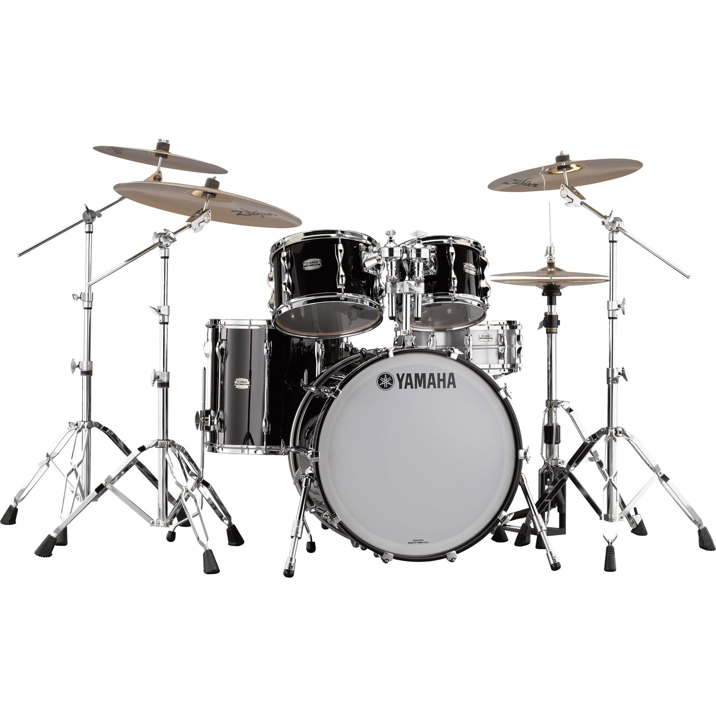 Yamaha Recording Custom 4-Piece Shell Kit - Solid Black