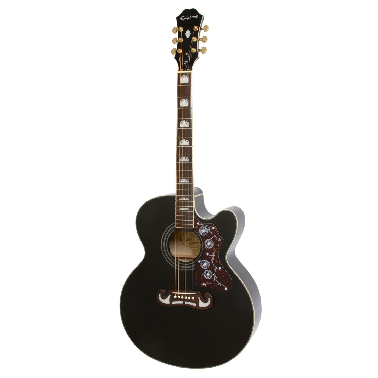 Epiphone EJ-200CE Acoustic/Elec Guitar in Black (EEJ2BKGH)