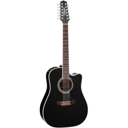 Takamine Legacy Series EF381SC 12-String Acoustic Electric Guitar - Black