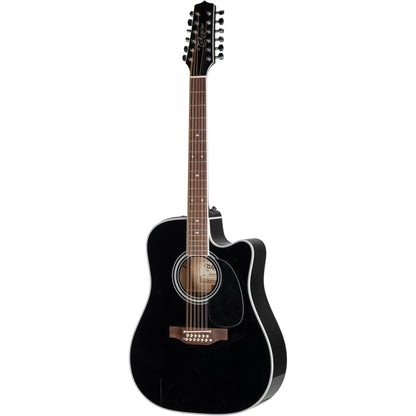 Takamine Legacy Series EF381SC 12-String Acoustic Electric Guitar - Black
