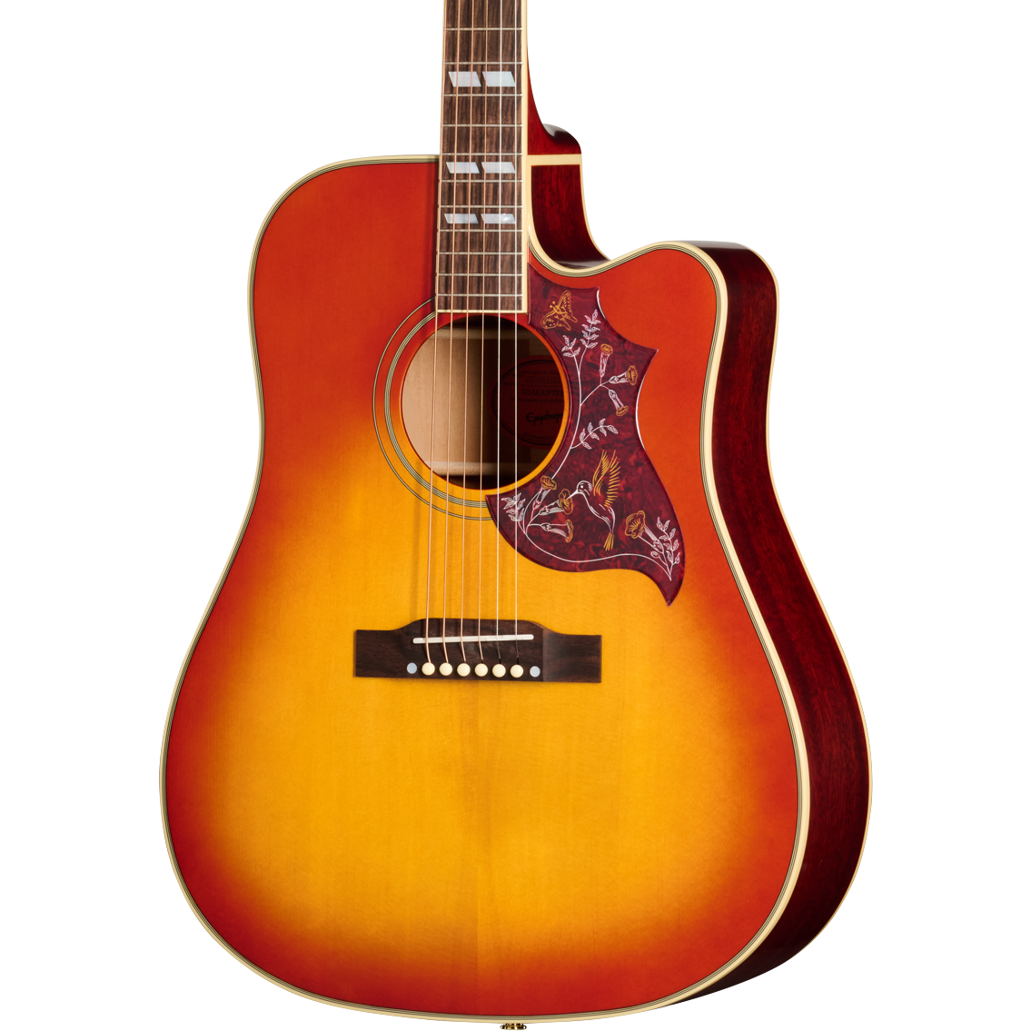 Epiphone Hummingbird Standard EC Acoustic Electric Guitar - Cherry Sunburst