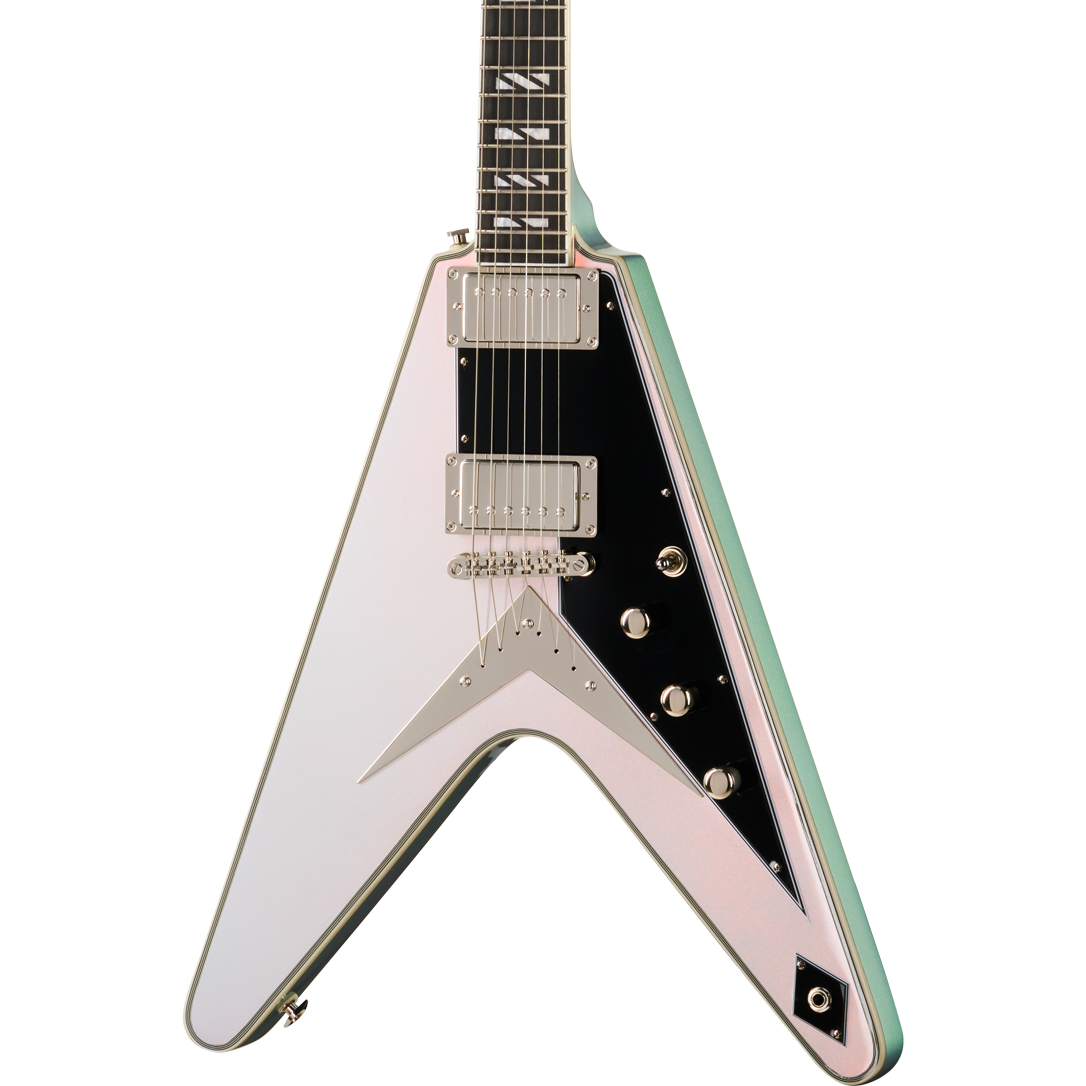 Epiphone Futura Flying V Custom Electric Guitar - Quicksilver Shift