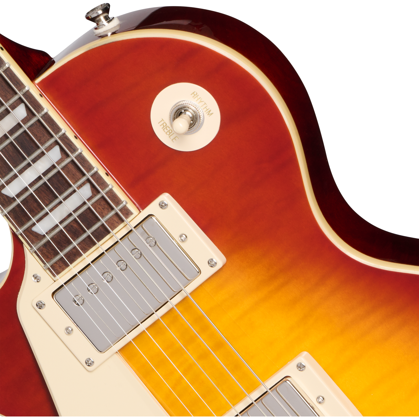 Epiphone Les Paul Standard 50s Left Handed Electric Guitar - Washed Cherry Sunburst