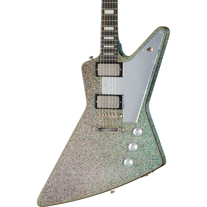Epiphone Lzzy Hale Explorer Custom Electric Guitar - Black Diamond Holographic Sparkle