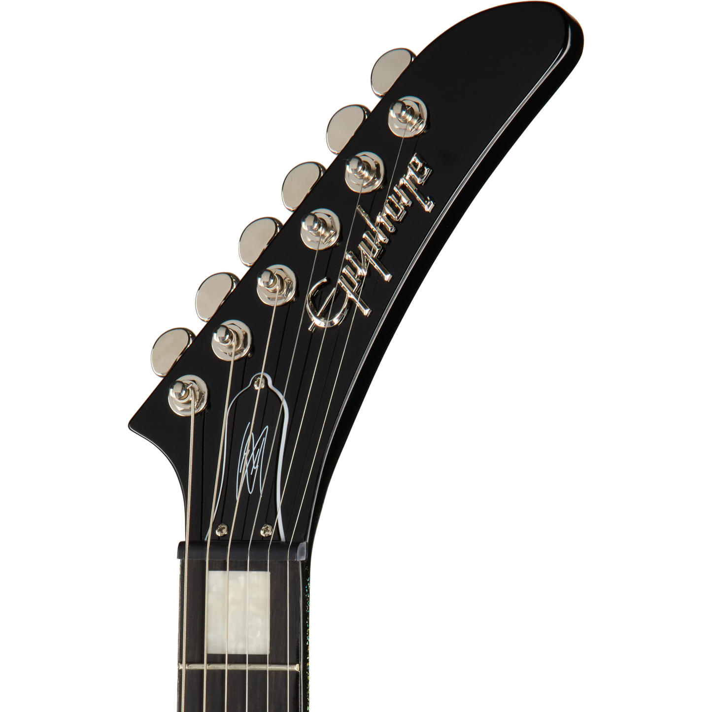 Epiphone Lzzy Hale Explorer Custom Electric Guitar - Black Diamond Holographic Sparkle