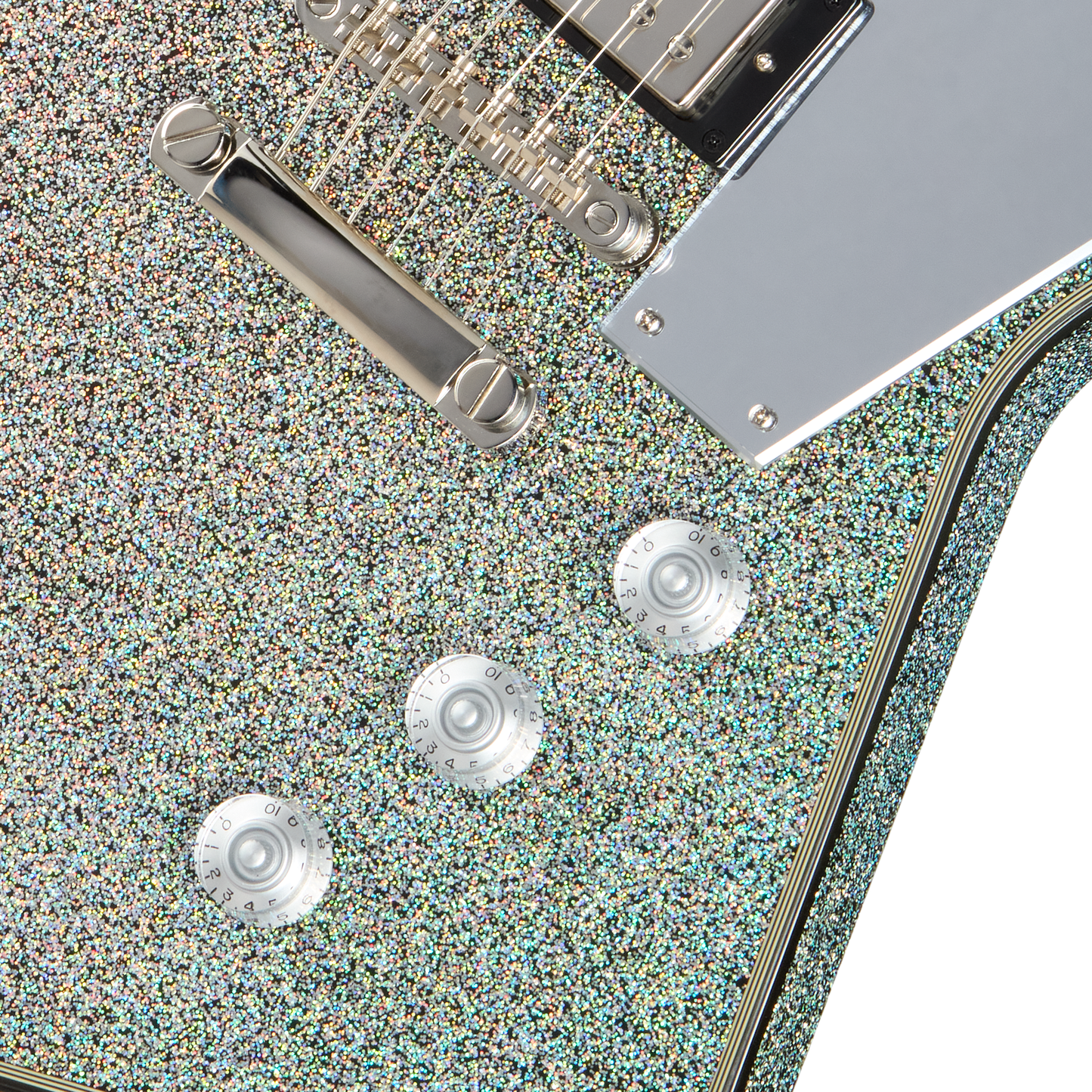 Epiphone Lzzy Hale Explorer Custom Electric Guitar - Black Diamond Holographic Sparkle