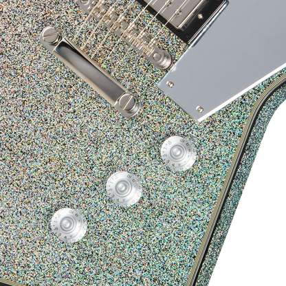 Epiphone Lzzy Hale Explorer Custom Electric Guitar - Black Diamond Holographic Sparkle