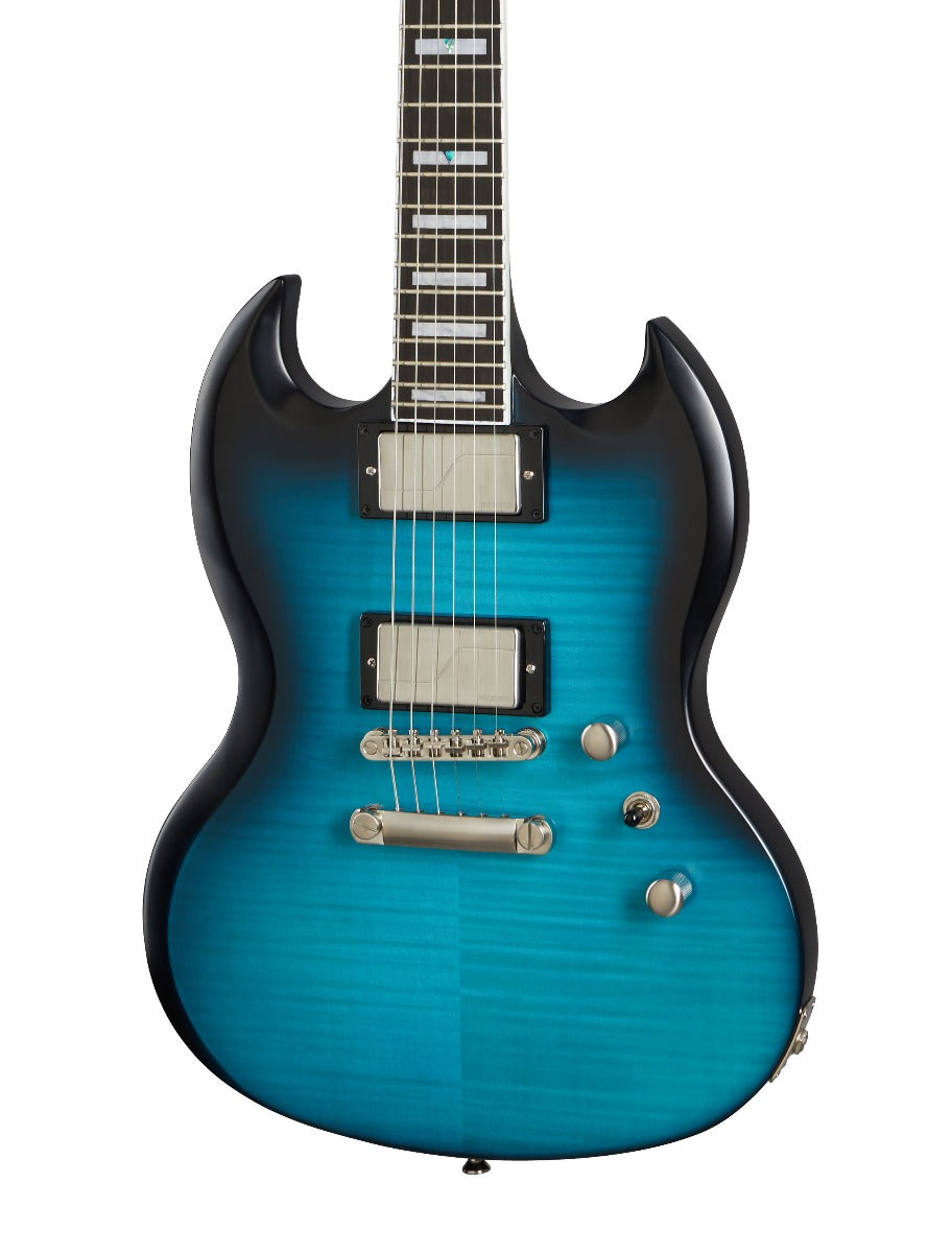 Epiphone SG Prophecy Electric Guitar, Blue Tiger Aged Gloss