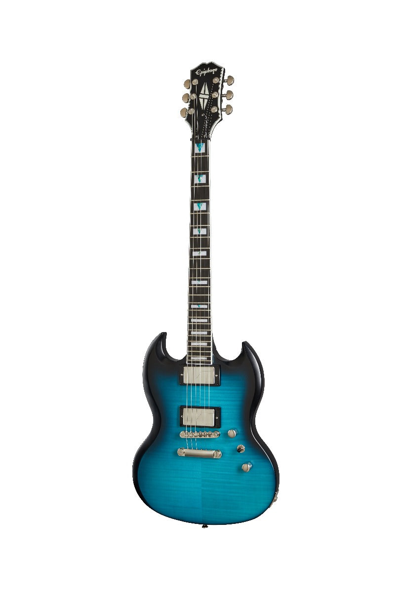 Epiphone SG Prophecy Electric Guitar, Blue Tiger Aged Gloss