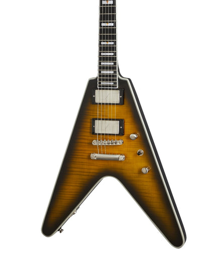 Epiphone Flying V Prophecy Electric Guitar in Yellow Tiger Aged Gloss