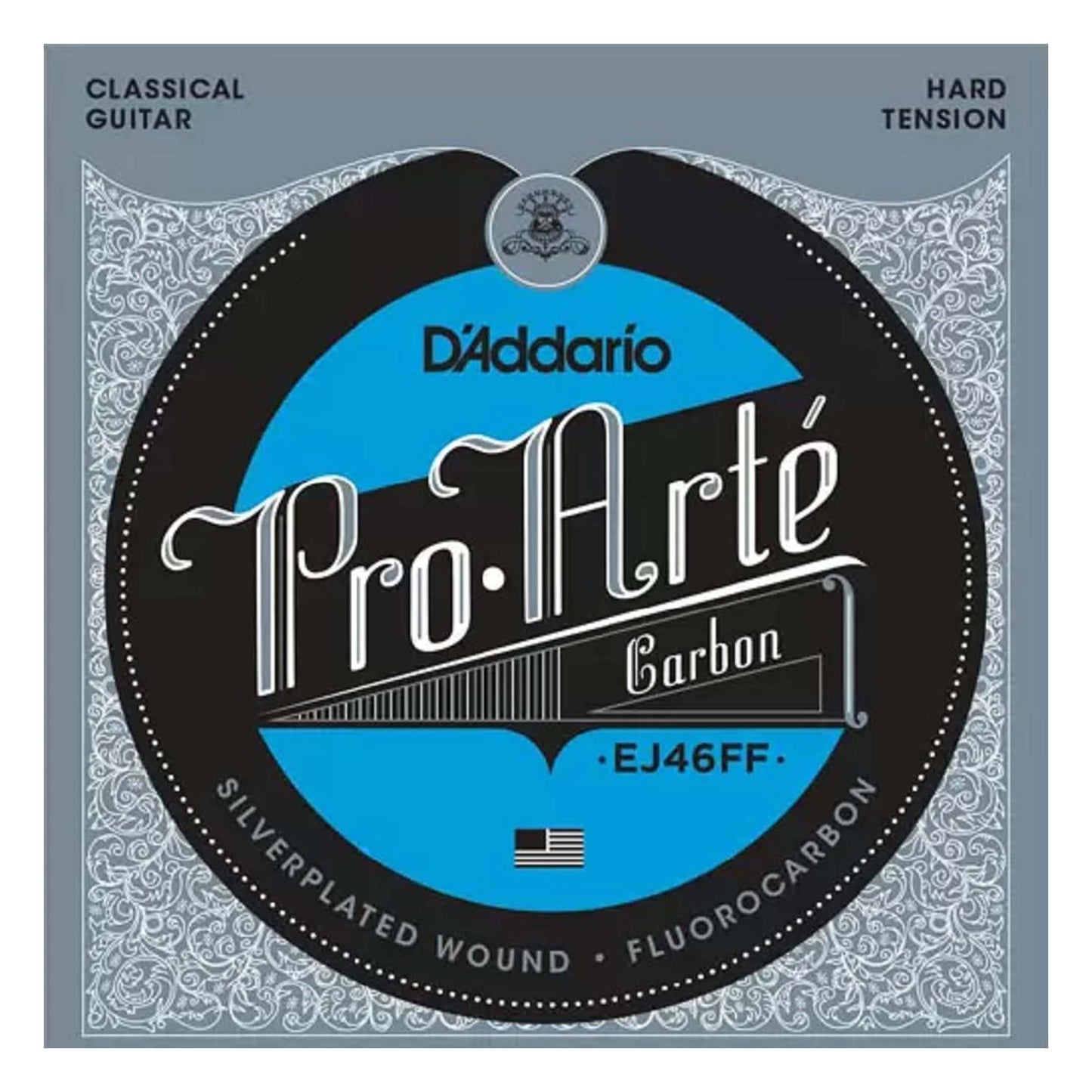 D'Addario EJ46FF ProArte Carbon Classical Guitar Strings, Hard Tension