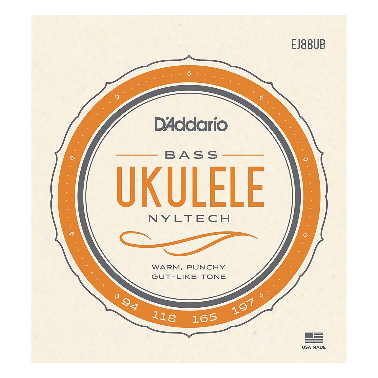 D'Addario EJ88UB Nyltech Ukulele Strings, Bass