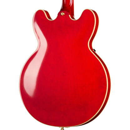 Epiphone Masterbilt Gem Archer Sheraton Left Handed Electric Guitar - Cherry Red