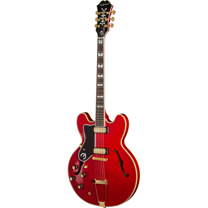 Epiphone Masterbilt Gem Archer Sheraton Left Handed Electric Guitar - Cherry Red