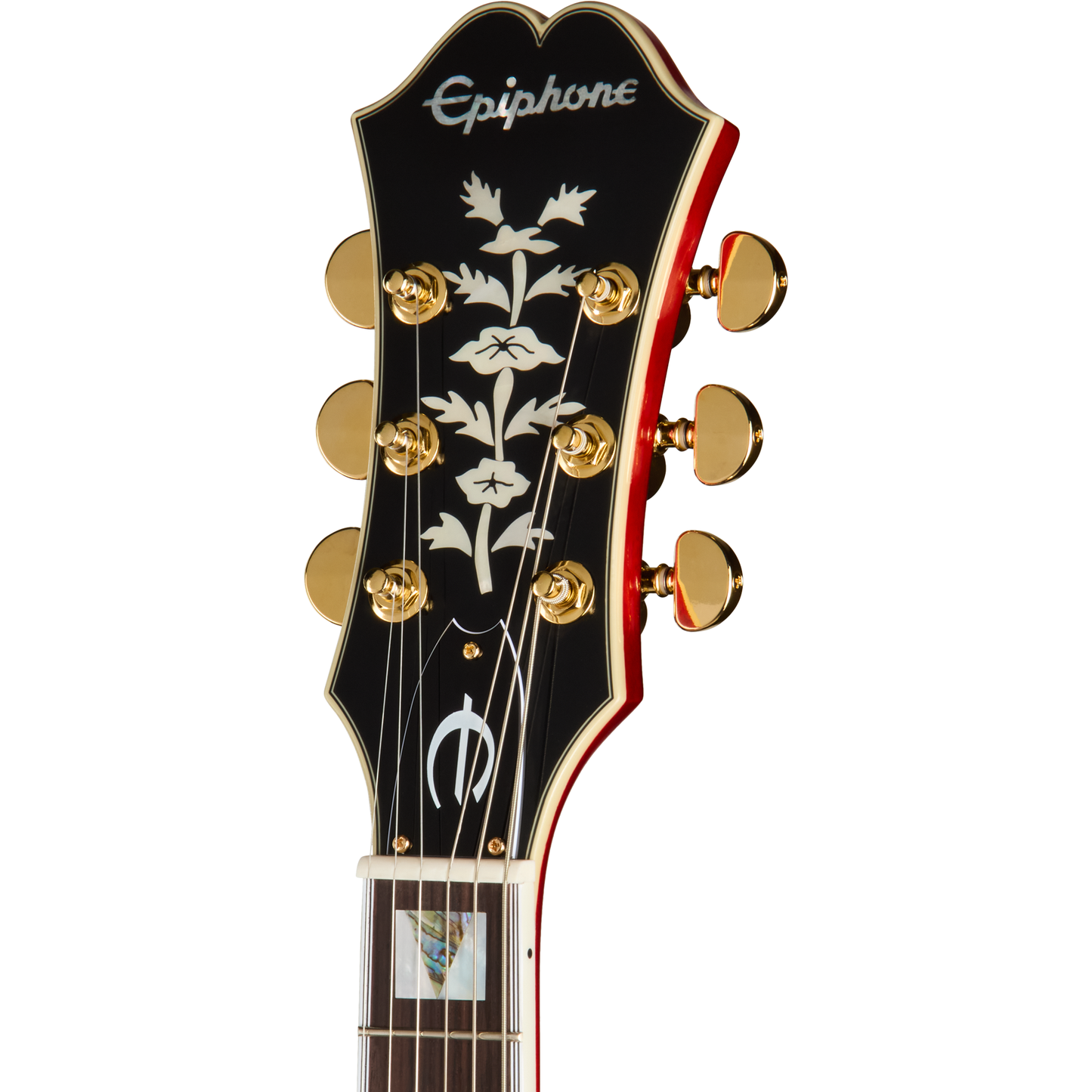 Epiphone Masterbilt Gem Archer Sheraton Left Handed Electric Guitar - Cherry Red