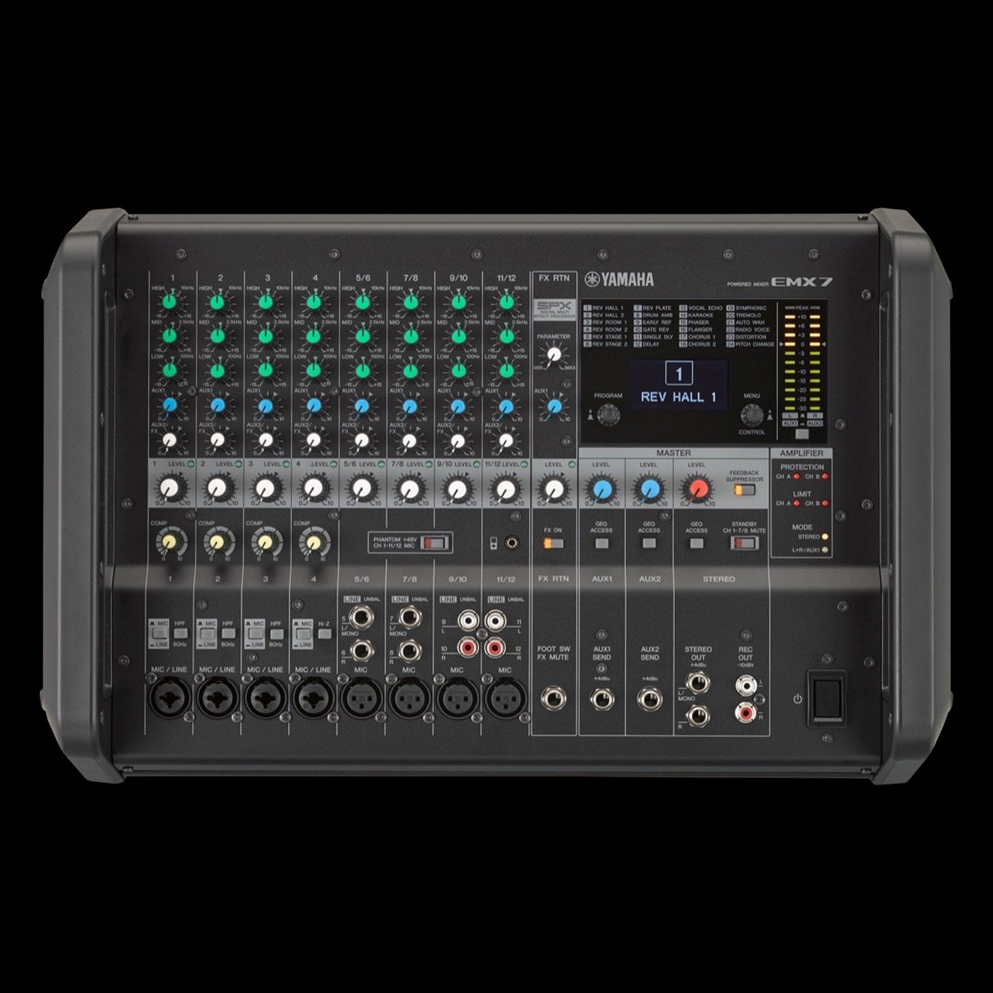 Yamaha EMX7 12-Input Stereo Powered Mixer, DSP Effects