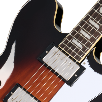 Epiphone Bonehead Riviera Electric Guitar - Dark Tobacco Burst