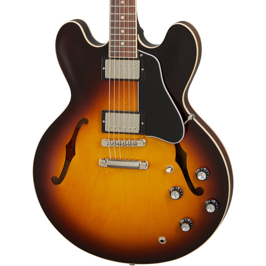 Gibson ES-335 Satin USA Semi Hollow Electric Guitar, Satin Vintage Burst